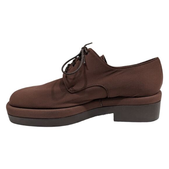 Stephane Kelian Paris Brown Derby Lace Up Shoes Size 8 1/2 - Picture 4 of 10